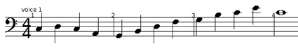Figure 9b: Examples of Adjacent Tone Exercises