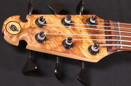 Skjold Damian Erskine Signature Series Bass - head stock