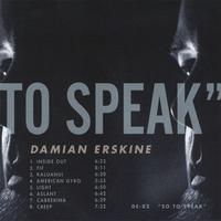 Damian Erskine: So to Speak