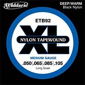 D’Addario Nylon Tapewound Bass Strings