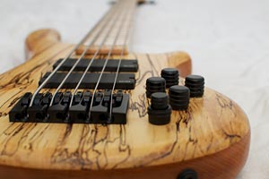 JC Basses Spalted Maple Fretted