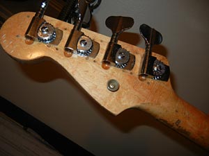 1966 Fender Precision Bass - head stock