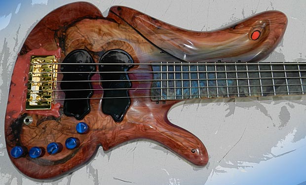 JanAid Guitars: Bob Abbott Yolanda 5 Bass 