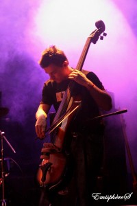 Olivier Babaz with electric upright bass