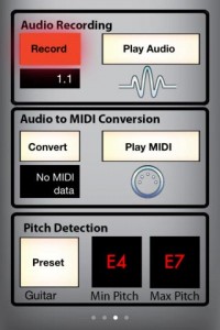Audio MIDI Connect screen example