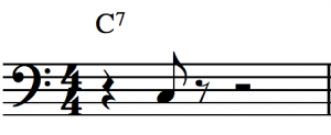 Enclosure Tone Exercises Root (C7 Chord)