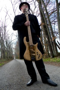 Sean O'Bryan Smith with his Rybski Signature Bass