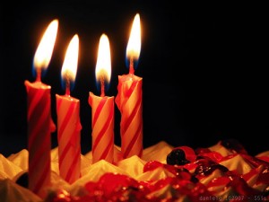 4 Birthday candles