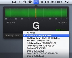 SteadyTune Rotator Tunings screen example