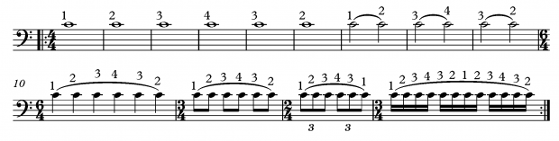 Shifting Exercises for Bass