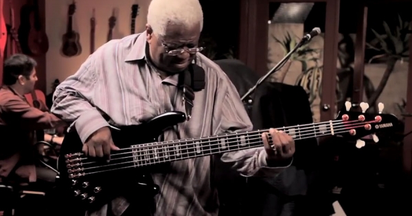 Abraham Laboriel with the CSCM Professors: The Chicken