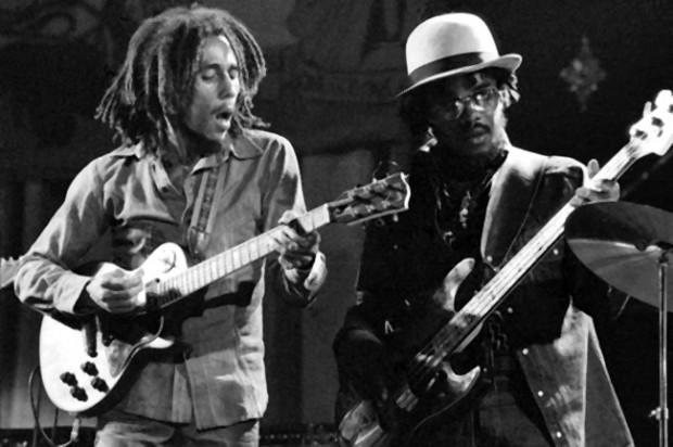 Bob Marley and Aston Barrett