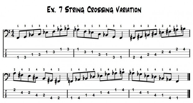 All The Good Stuff – How I Practice, Ex. 7:  String Crossing Variation