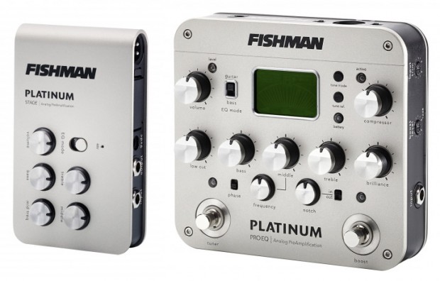 Fishman Platinum Stage and Platinum Pro EQ Acoustic Preamps