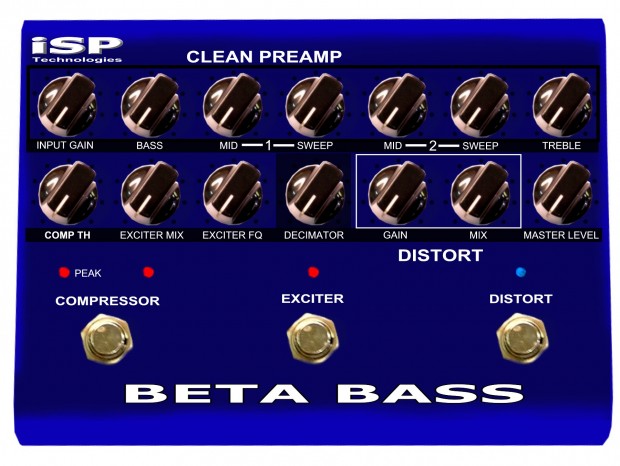 ISP Technologies Beta Bass Preamp Pedal