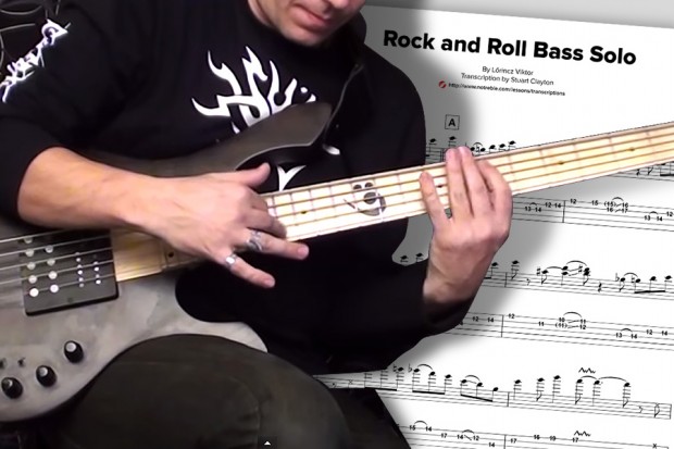Bass Transcription: L?rincz Viktor’s “Rock and Roll Bass Solo”