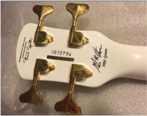 Spector Euro4LX Mike Starr LE Signature Bass Headstock