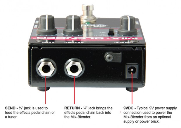 Radial Engineering Mix-Blender Pedal Details