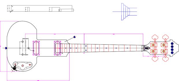 Eastwood Be Stiff Bass Schematic