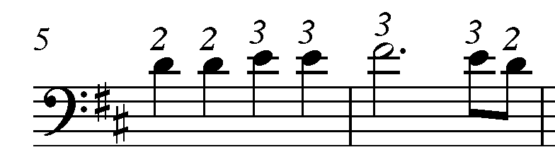 How to Practice Double Stops - Figure 1c