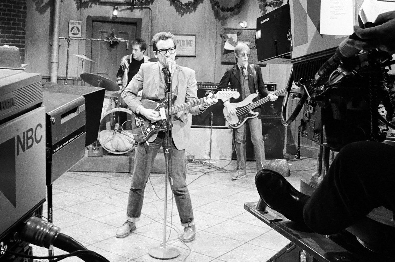 Bruce Thomas with Elvis Costello