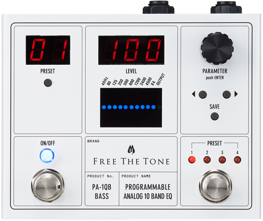 Free the Tone PA-1QB Programmable 10-Band EQ Pedal