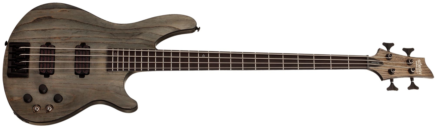 Schecter C-4 Apocalypse Bass Rust Grey