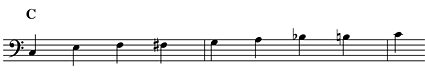 Bass Major Scale