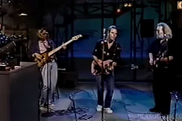 Jerry Garcia & Bob Weir with Will Lee: Letterman Rehearsal