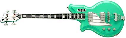 Eastwood Left-Handed Airline Map Bass Sea Foam Green