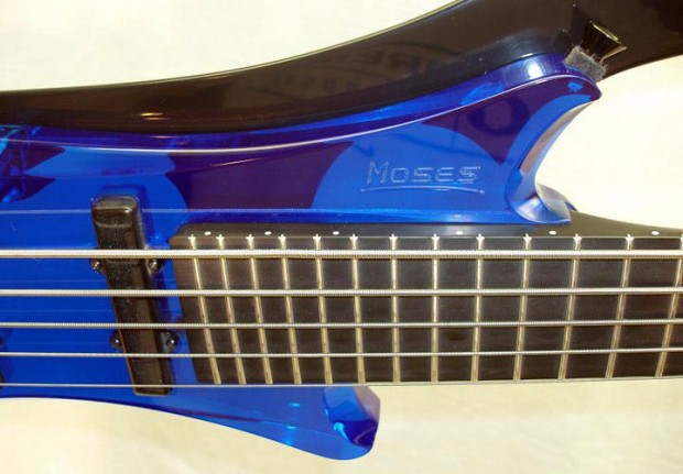 Moses Vertical Jump Bass Cobalt Blue - Fingerboard