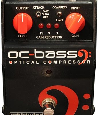 Whirlwind Introduces OC Bass Optical Compressor Pedal