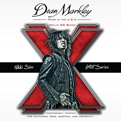 Dean Markley Introduces Nikki Sixx Helix HD SS Bass Strings