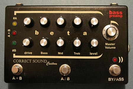 Correct Sound Custom Introduces BETA Bass Preamp Pedal