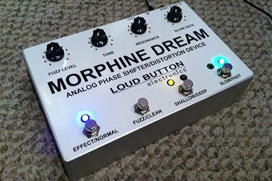 Loud Button Electronics Introduces Morphine Dream Distortion/Analog Phaser Pedal