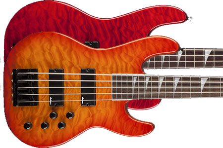Jackson Introduces Quilted Maple Top Concert Basses