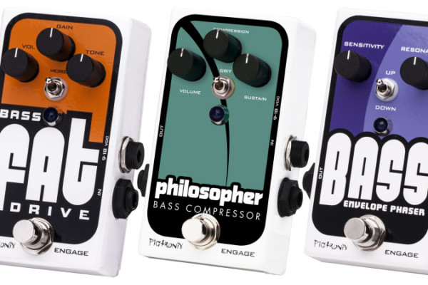 Pigtronix Introduces Three New Bass Effects Pedals