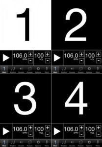 Visual Metronome example screen