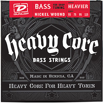 Dunlop Goes Lower with New Heavy Core Bass Strings