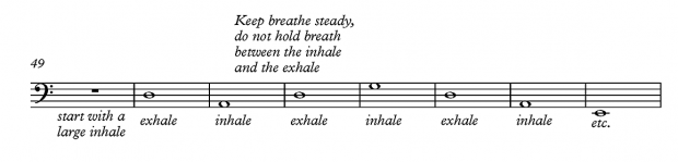 Breathing exercise 1 - for bass players