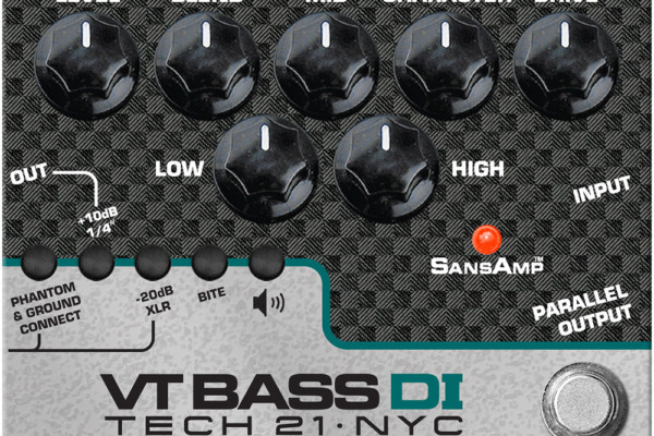 Tech 21 SansAmp VT Bass DI Pedal Now Shipping