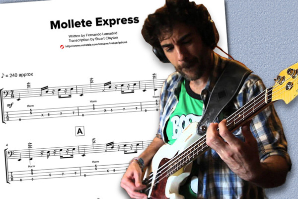 Bass Transcription: Fernando Lamadrid’s “Mollete Express”