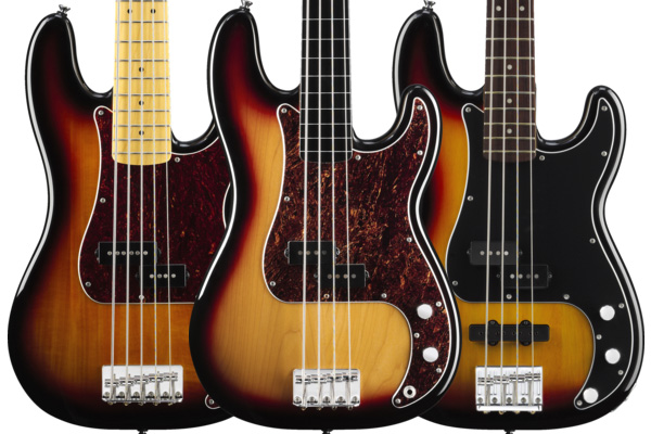 Squier Adds New Precision Bass Models to Vintage Modified Series