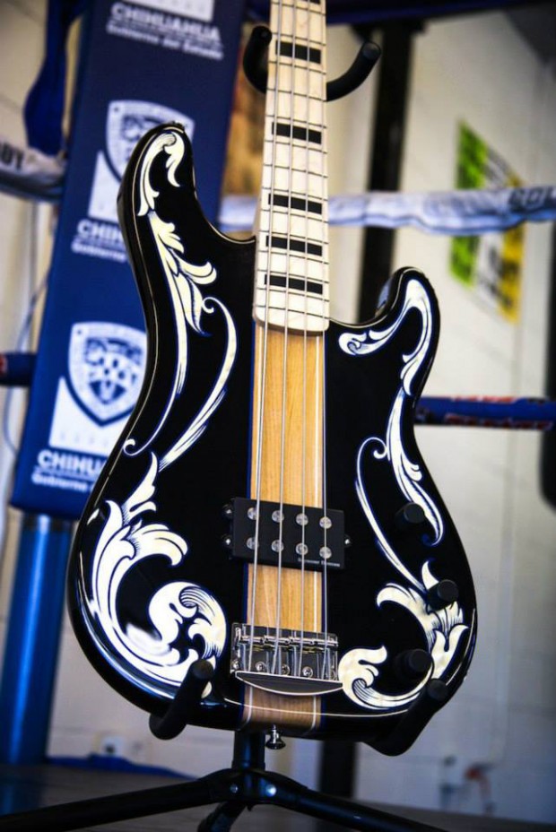 Perri Ink Guitars' Rocky IV Bass - body