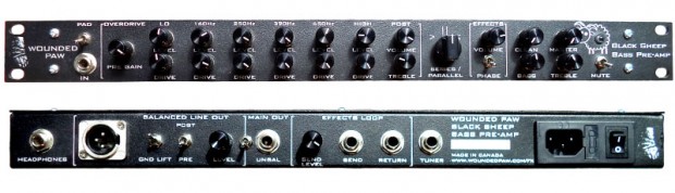 Wounded Paw Effects Black Sheep Bass Preamp