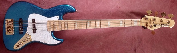 BassMods K534 Bass - Sparkle Blue finish