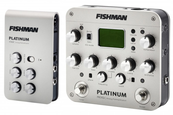 Fishman Now Shipping Platinum Pro EQ and Platinum Stage Acoustic Preamps