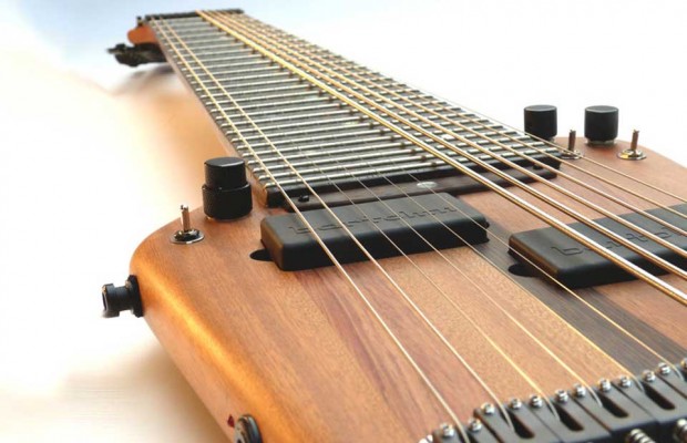 Megatar 12-string Extended Range Bass Closeup