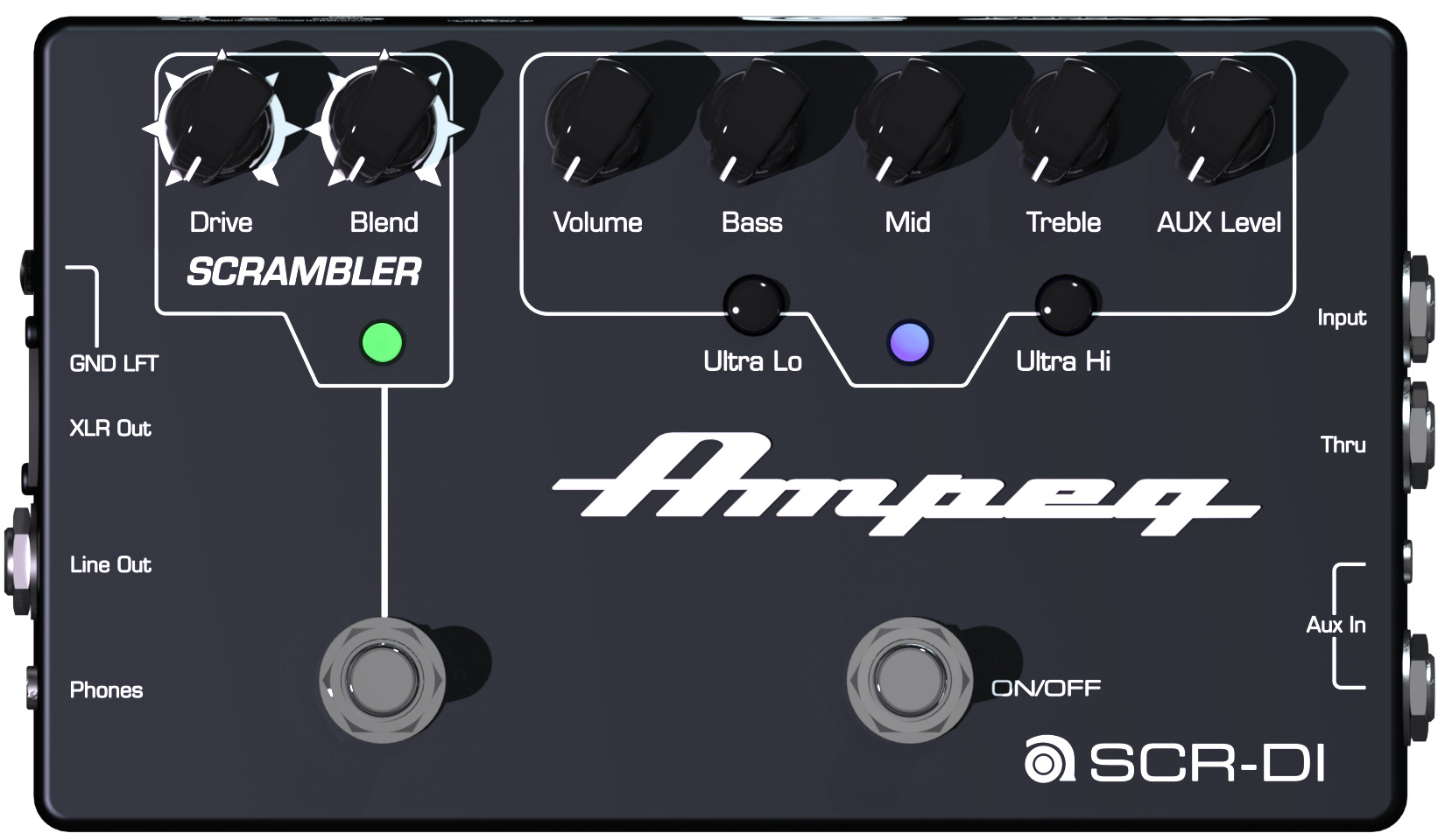 Ampeg Unveils SCR-DI Bass DI Pedal at NAMM – No Treble