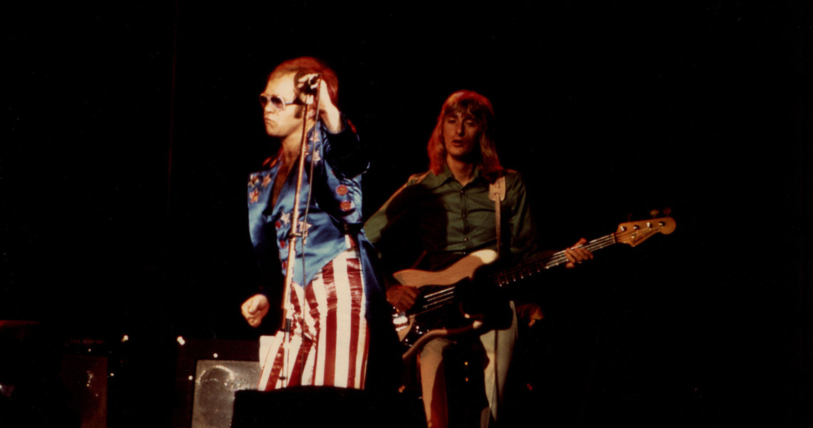 Dee Murray with Elton John